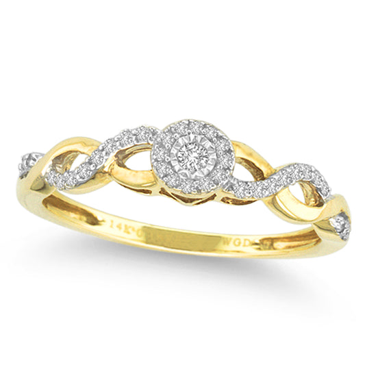 0.16 ct Diamond Ring in 14K Gold