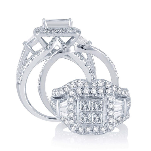 3.85 ct Diamond Ring in 14K Gold