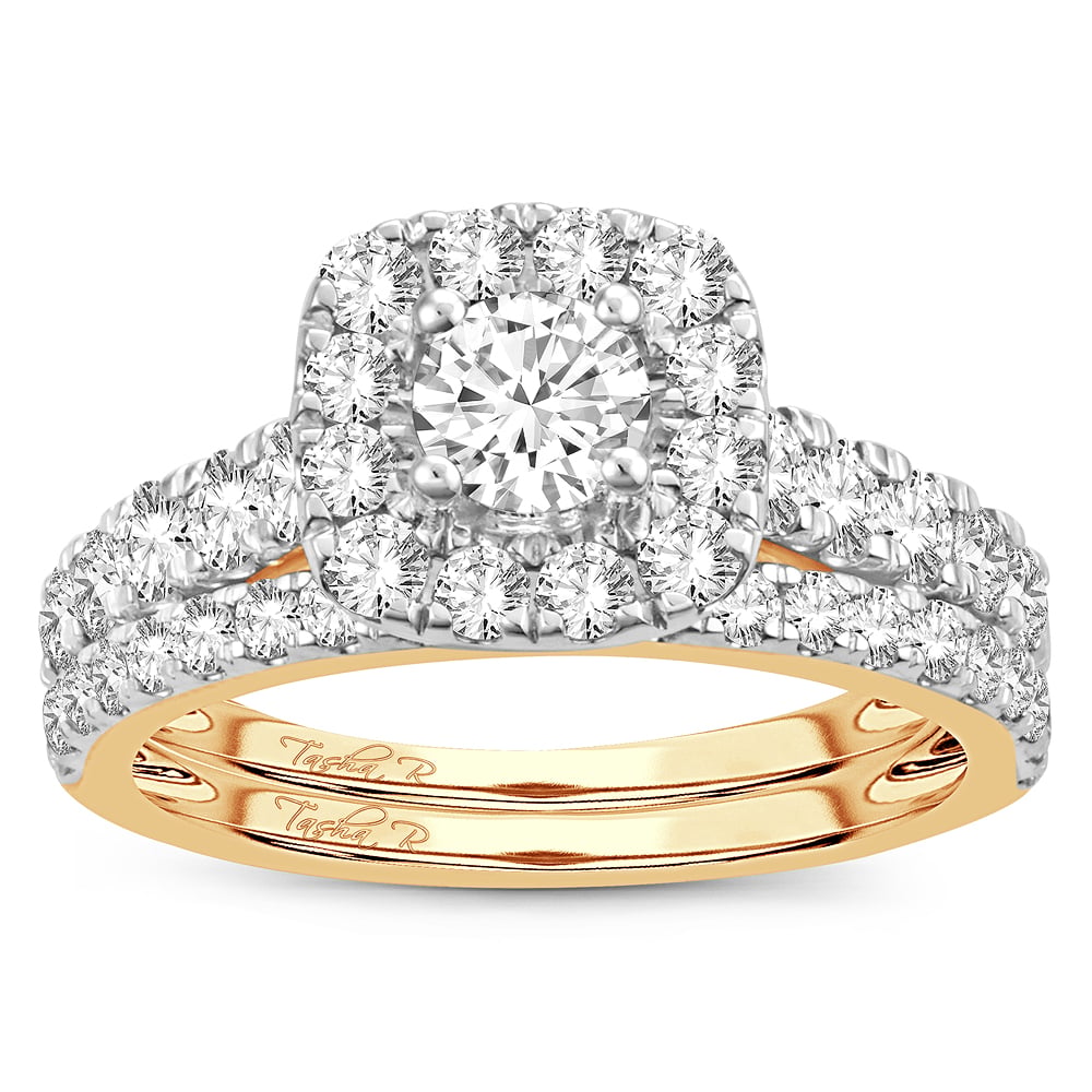 2.00 ct Diamond Bridal Ring in 14K Gold