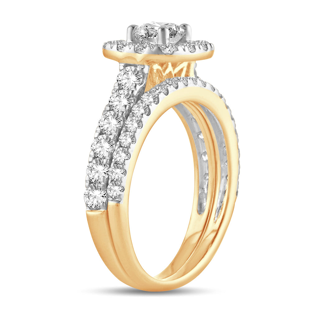 2.00 ct Diamond Bridal Ring in 14K Gold