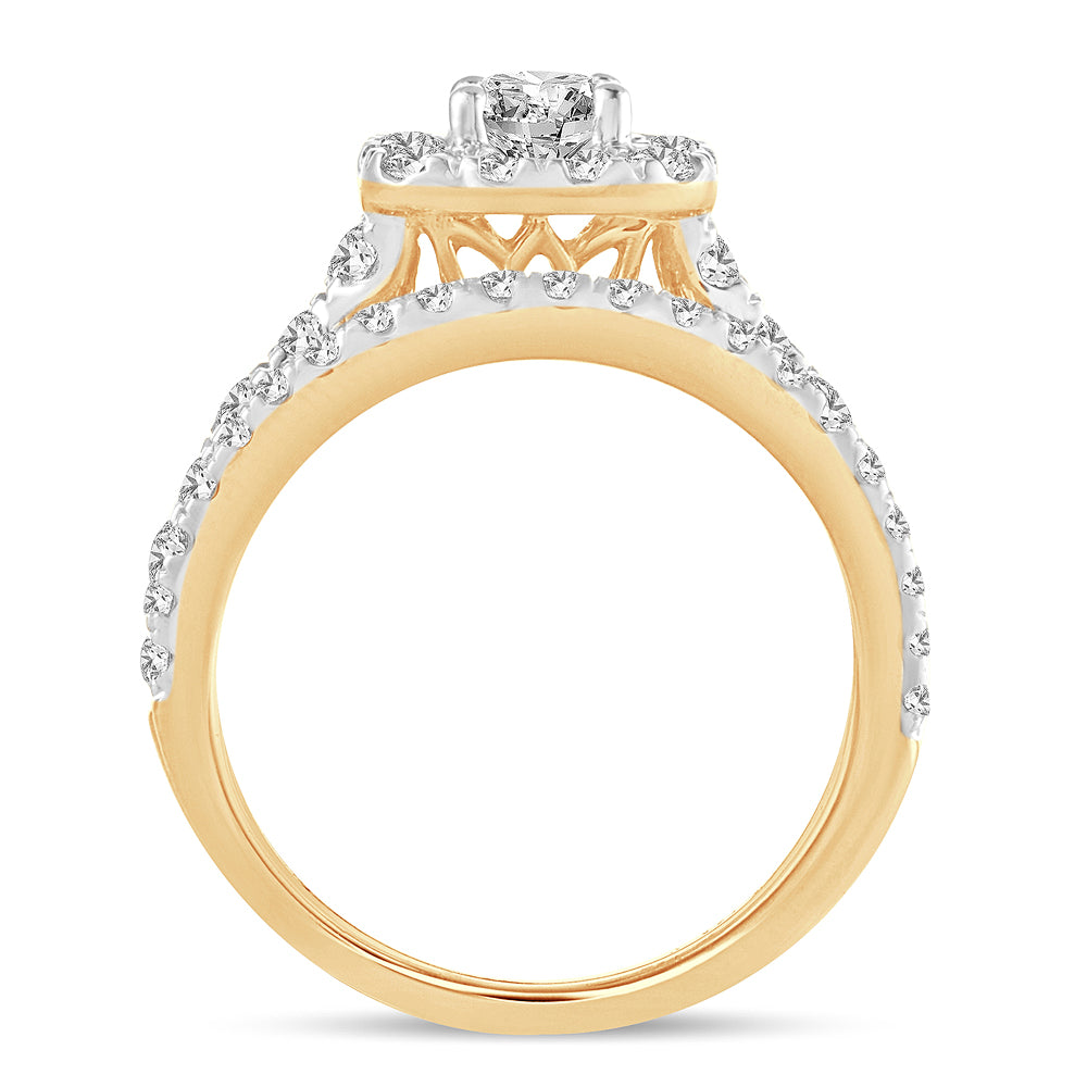 2.00 ct Diamond Bridal Ring in 14K Gold