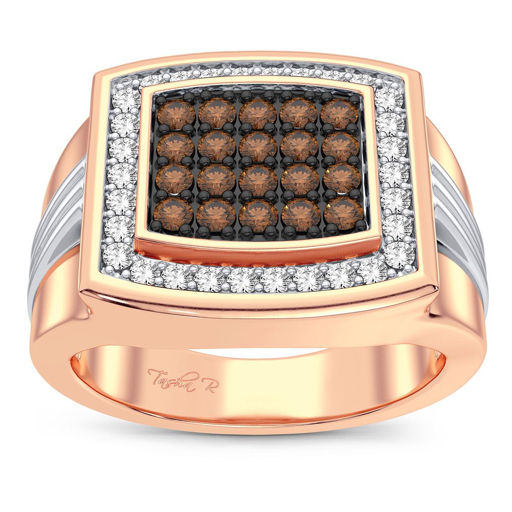 0.75 ct Men's Diamond Ring in 14K Gold