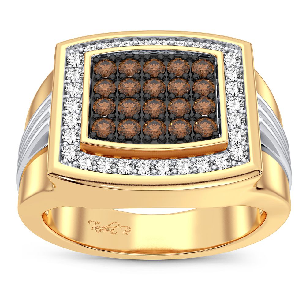 0.75 ct Men's Diamond Ring in 14K Gold