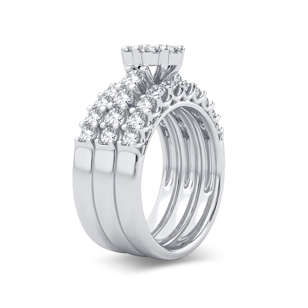 2.00 ct Diamond Bridal Ring in 14K Gold