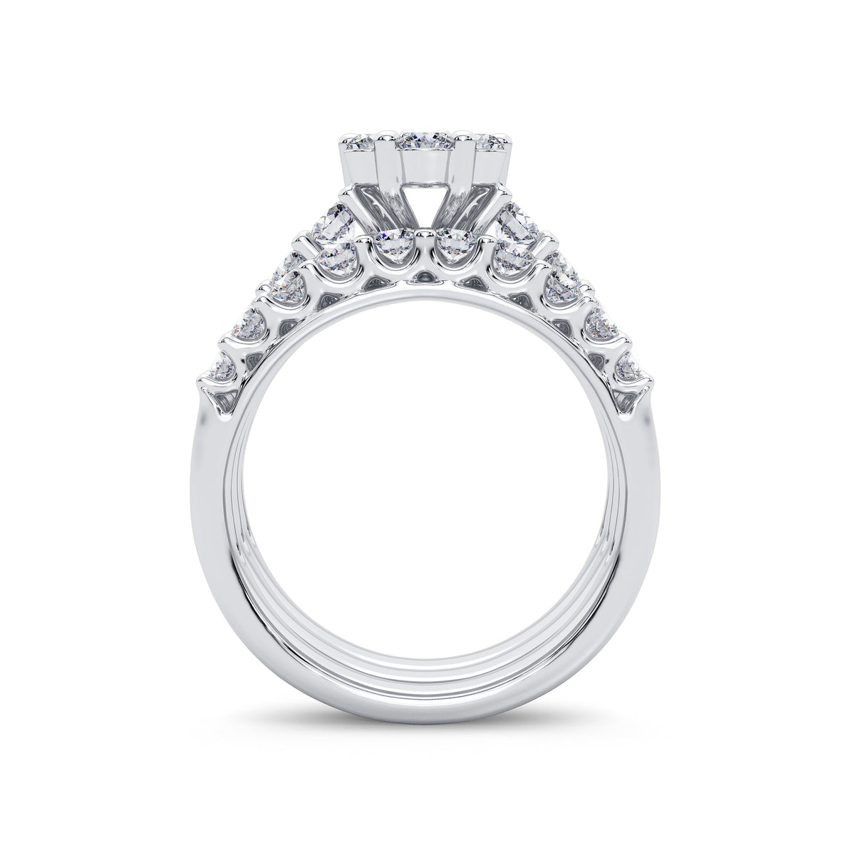 2.00 ct Diamond Bridal Ring in 14K Gold