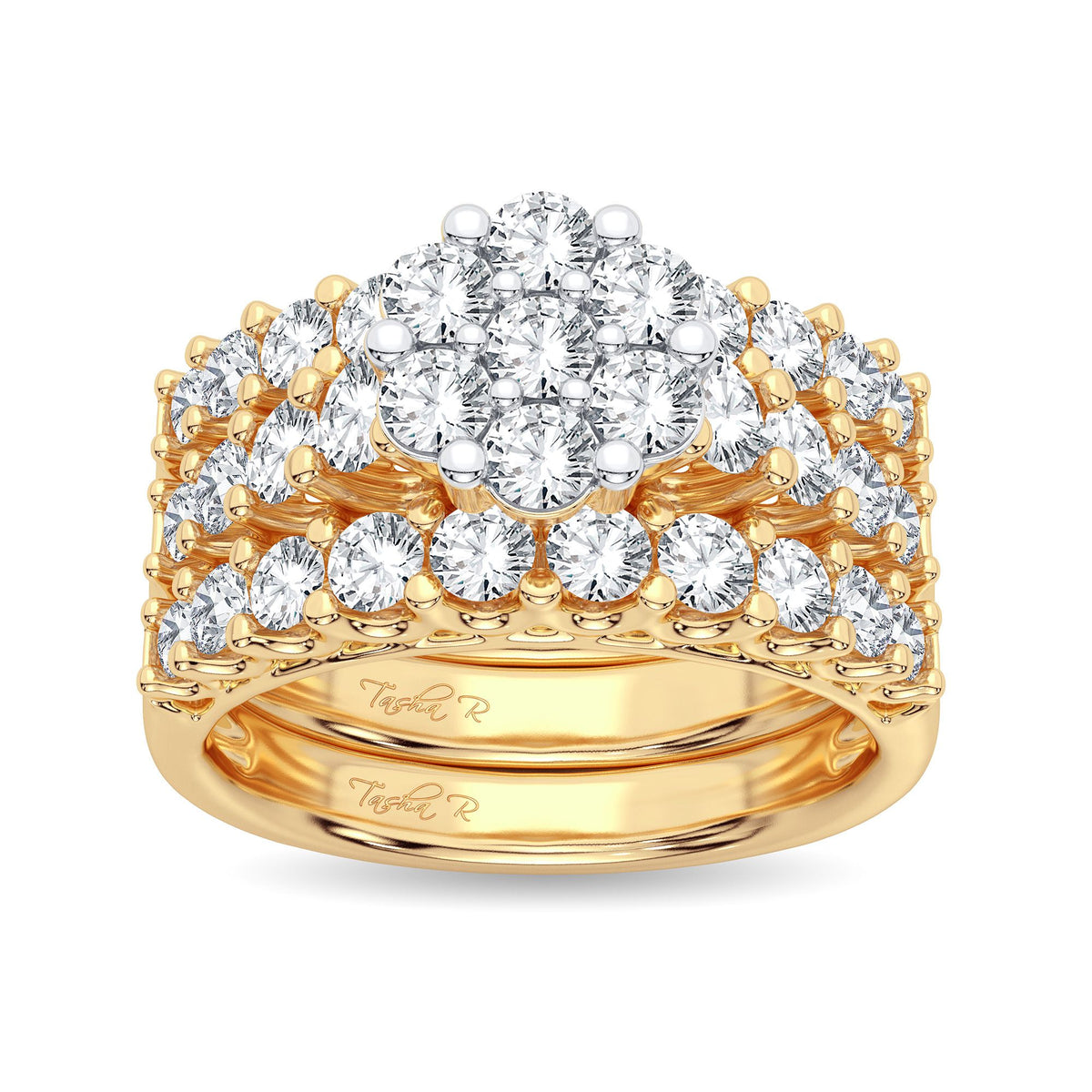 2.00 ct Diamond Bridal Ring in 14K Gold