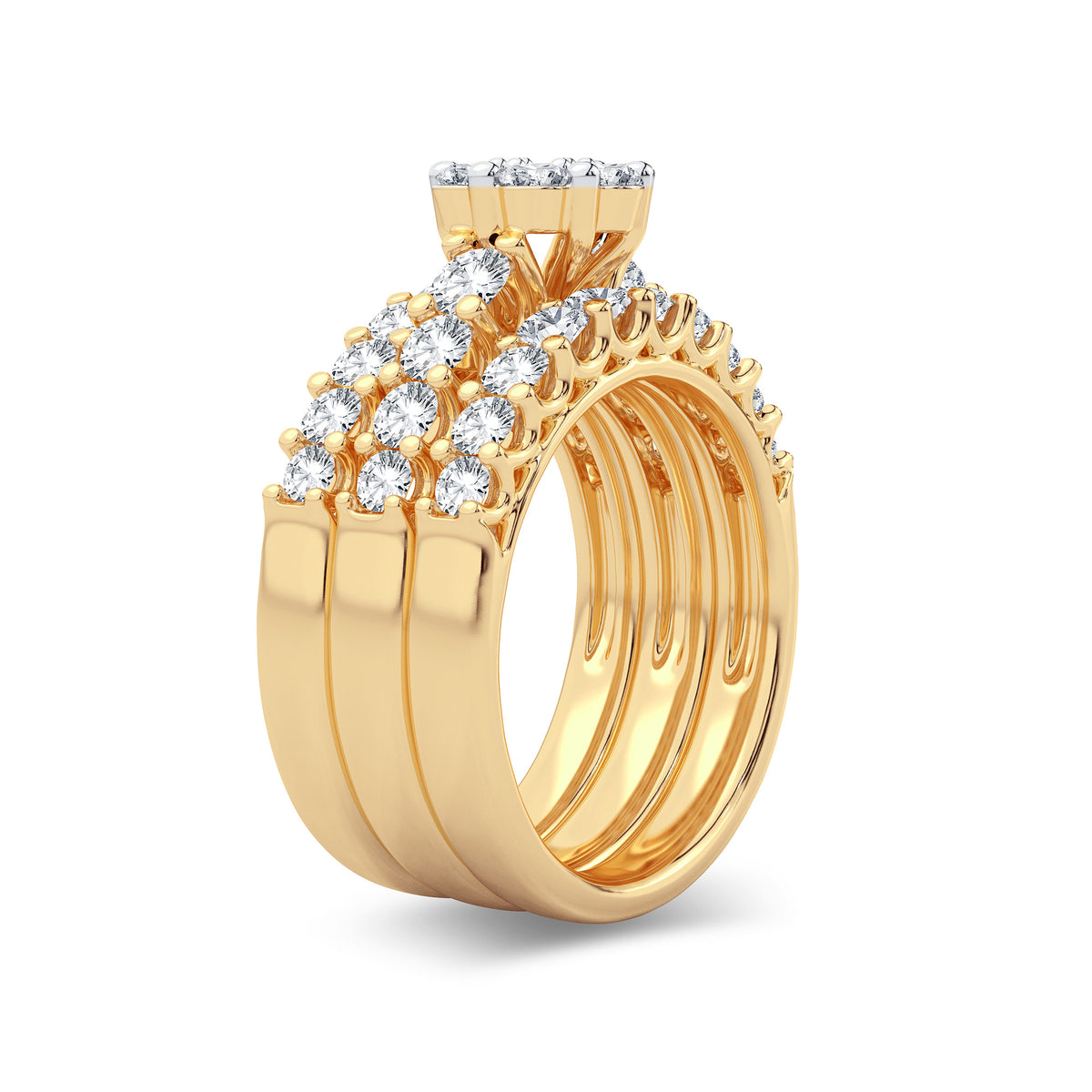 2.00 ct Diamond Bridal Ring in 14K Gold