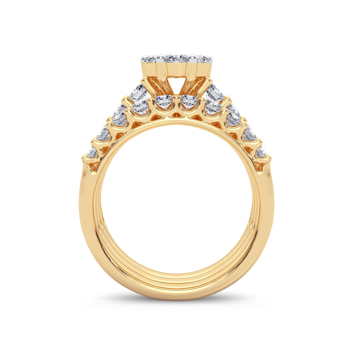 2.00 ct Diamond Bridal Ring in 14K Gold