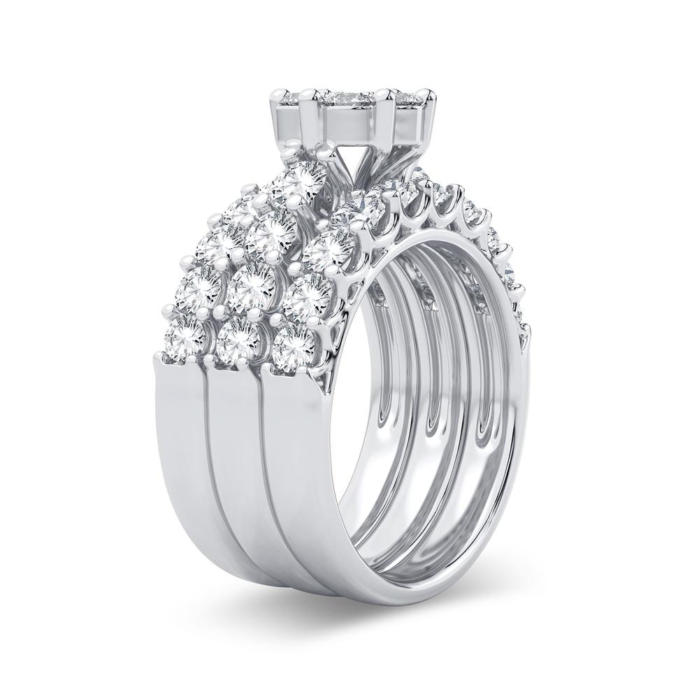 3.00 ct Diamond Bridal Ring in 14K Gold