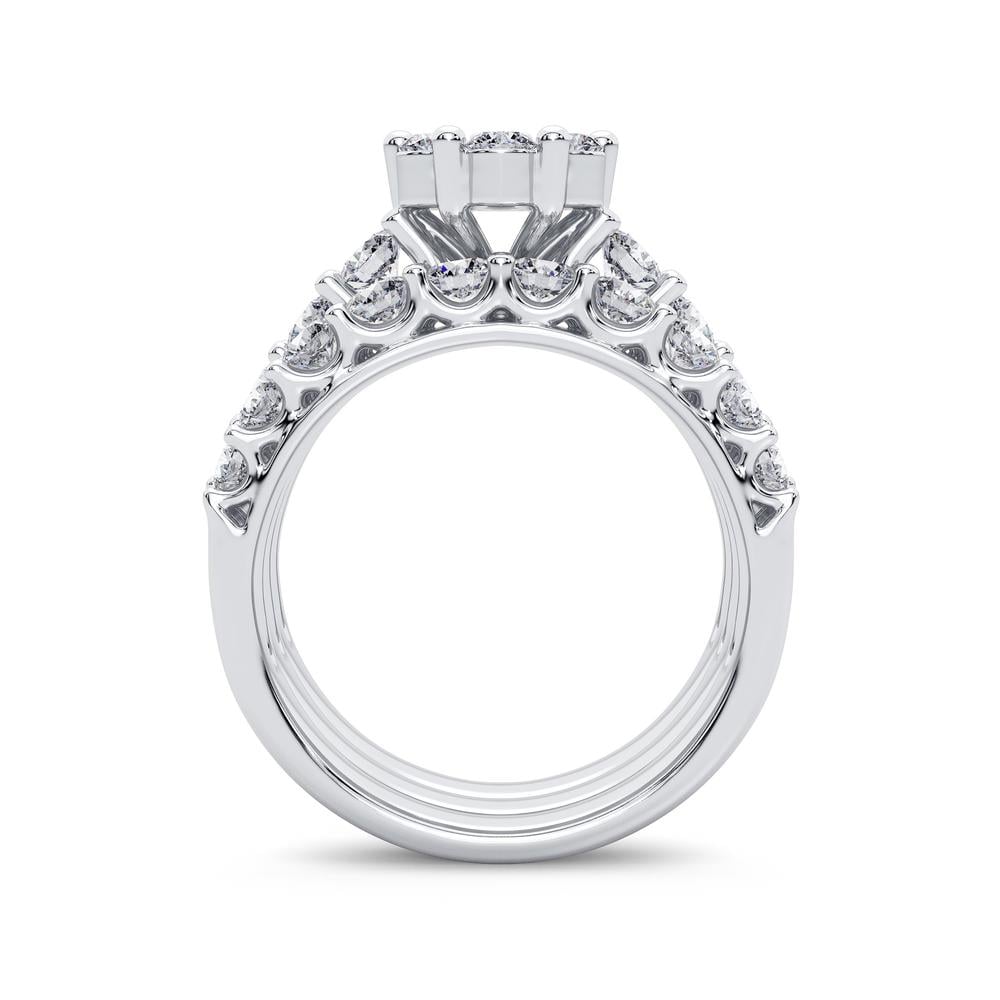3.00 ct Diamond Bridal Ring in 14K Gold