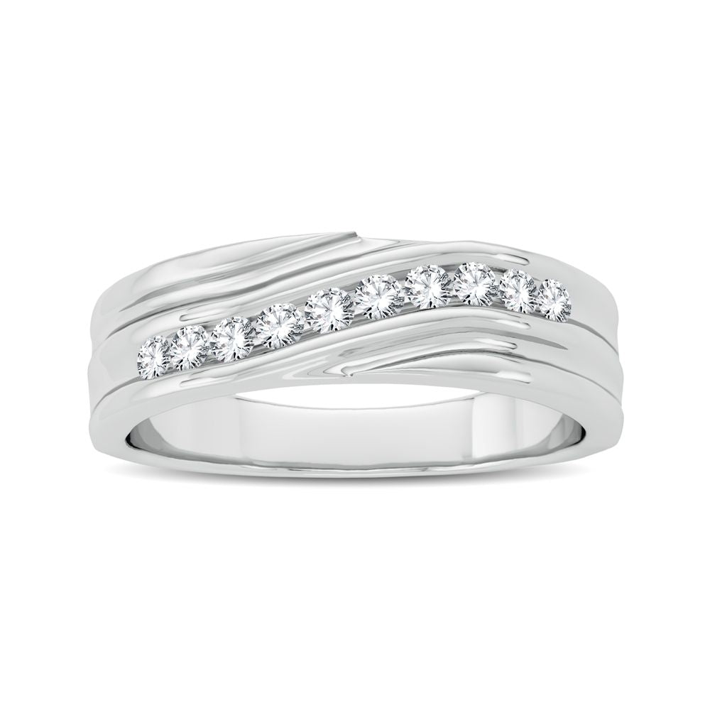 0.25 ct Men's Diamond Band in 14K Gold