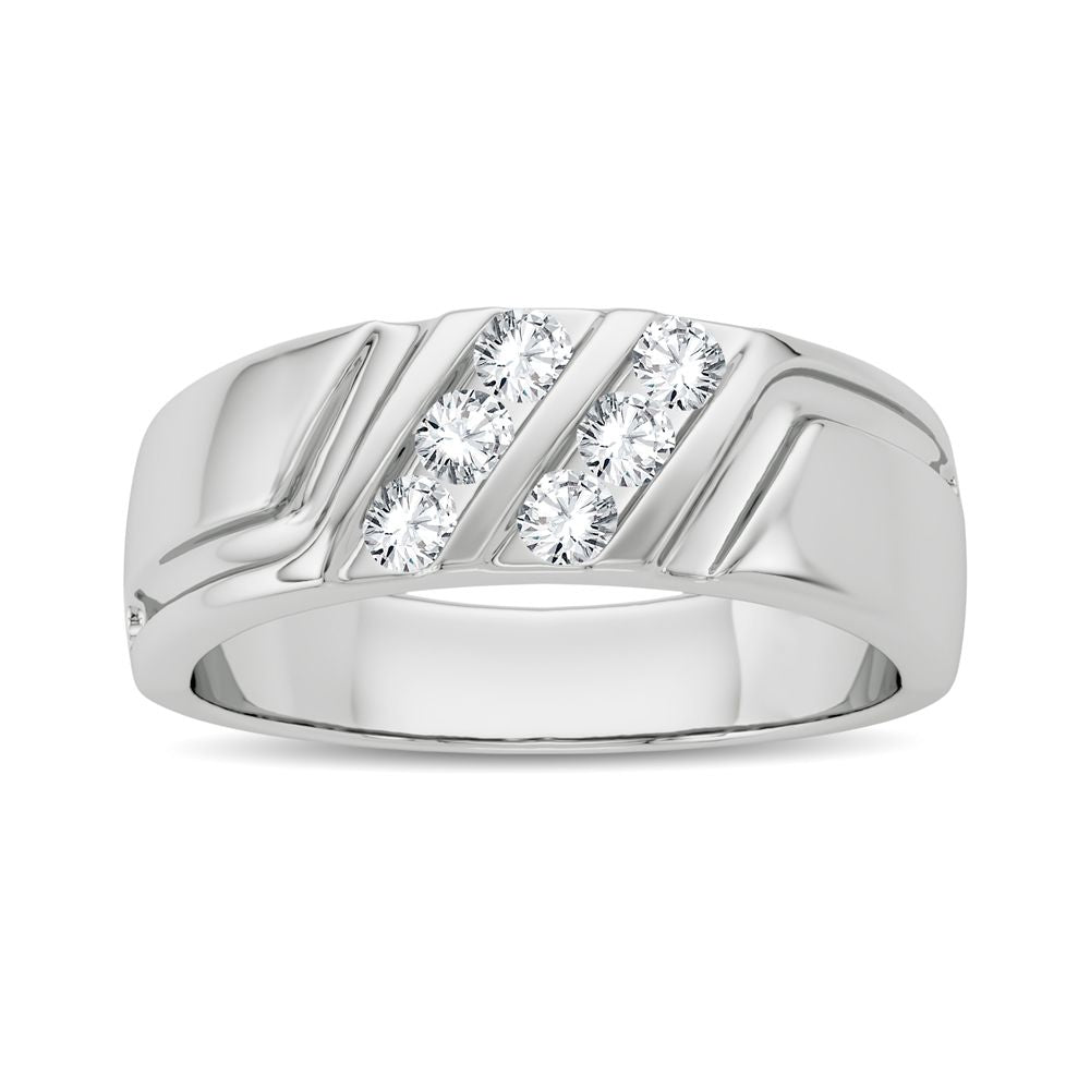 0.25 ct Men's Diamond Band in 14K Gold