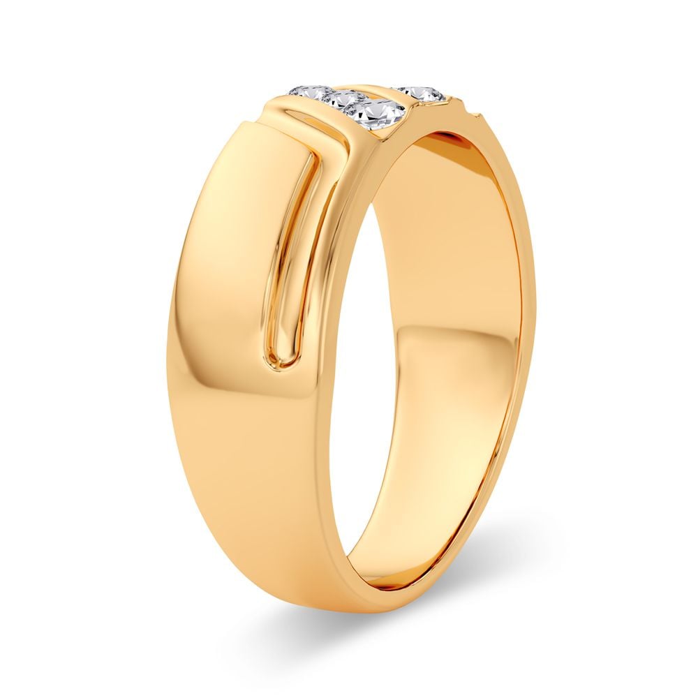 0.25 ct Men's Diamond Band in 14K Gold