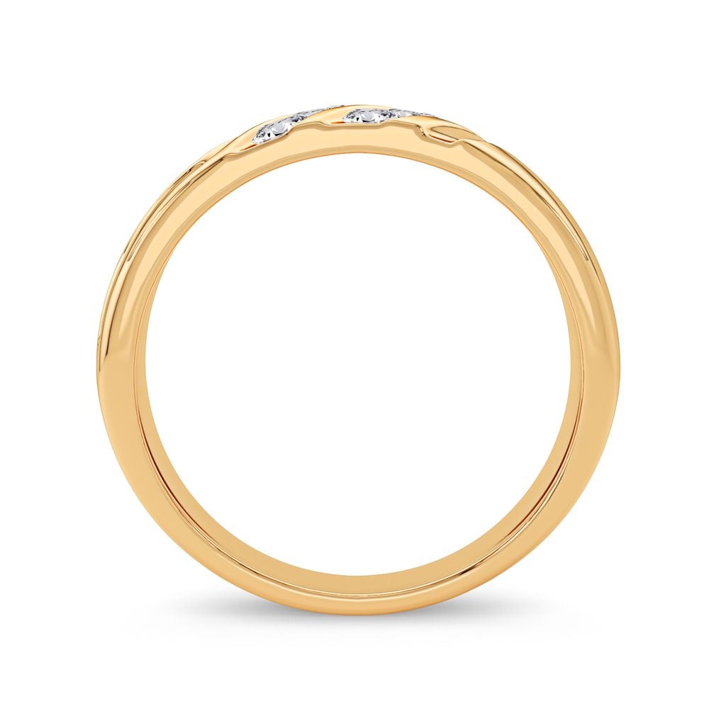 0.25 ct Men's Diamond Band in 14K Gold