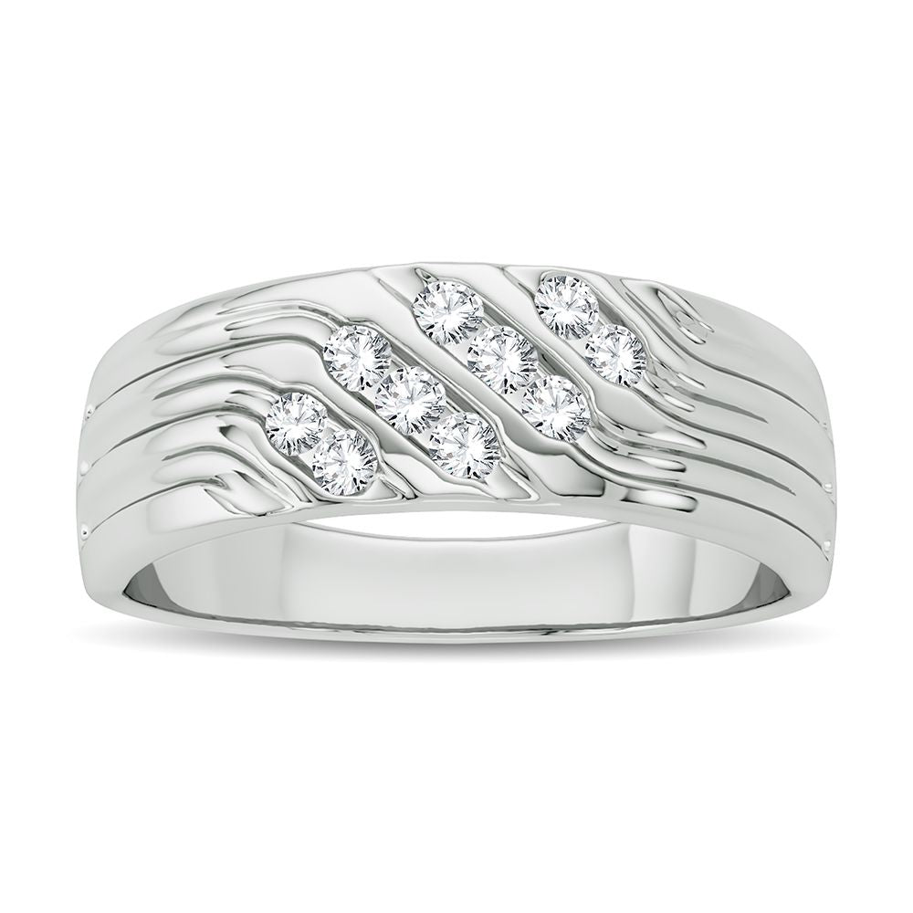 0.25 ct Men's Diamond Band in 14K Gold