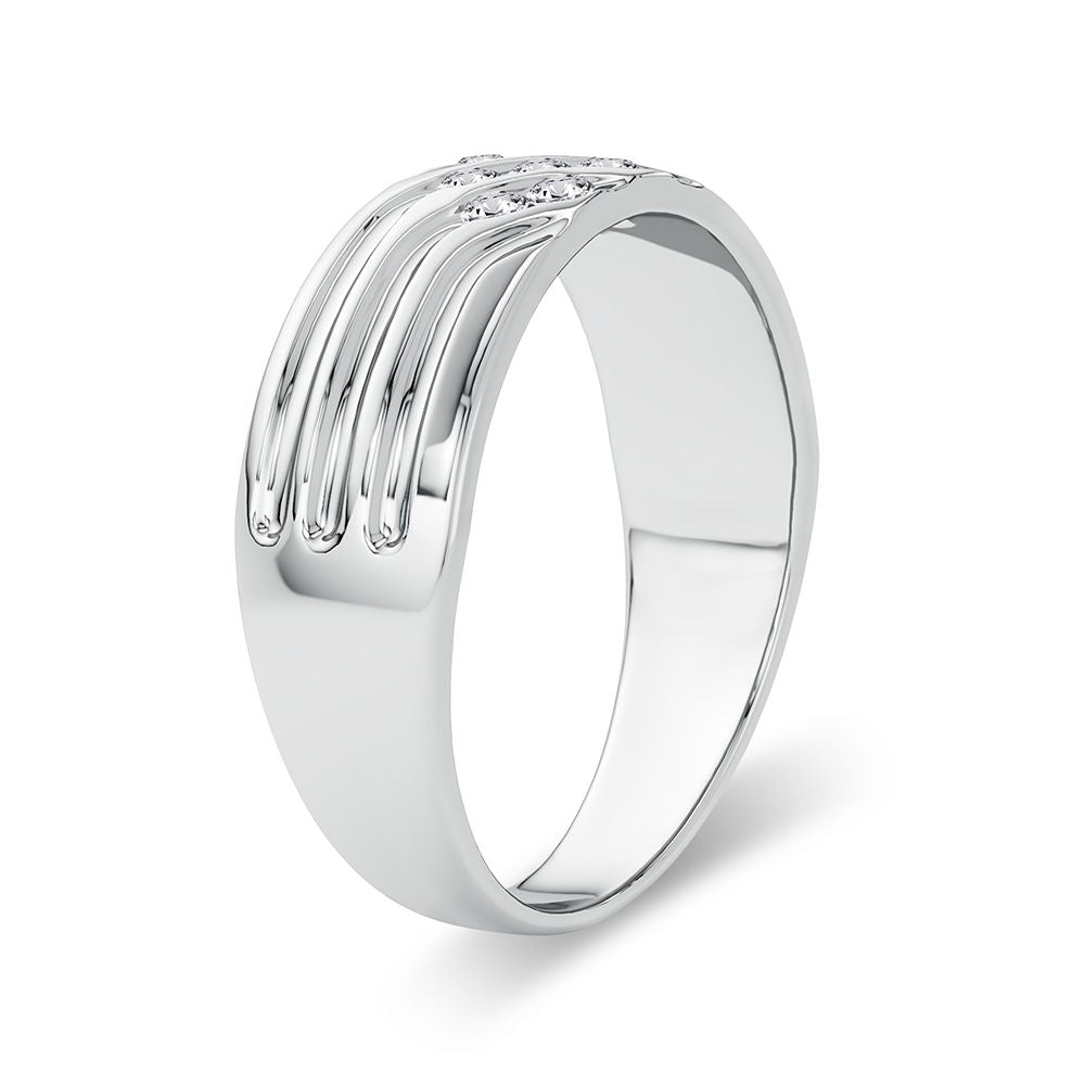 0.25 ct Men's Diamond Band in 14K Gold