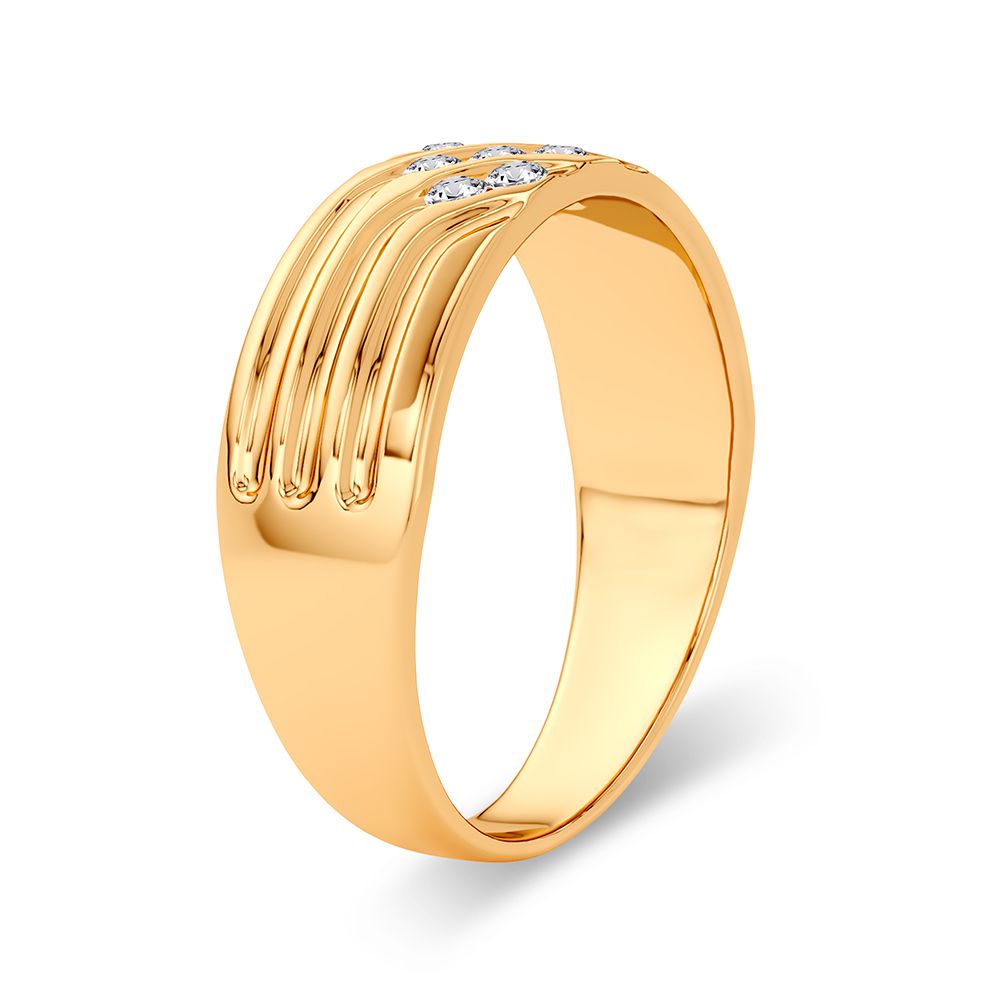 0.25 ct Men's Diamond Band in 14K Gold