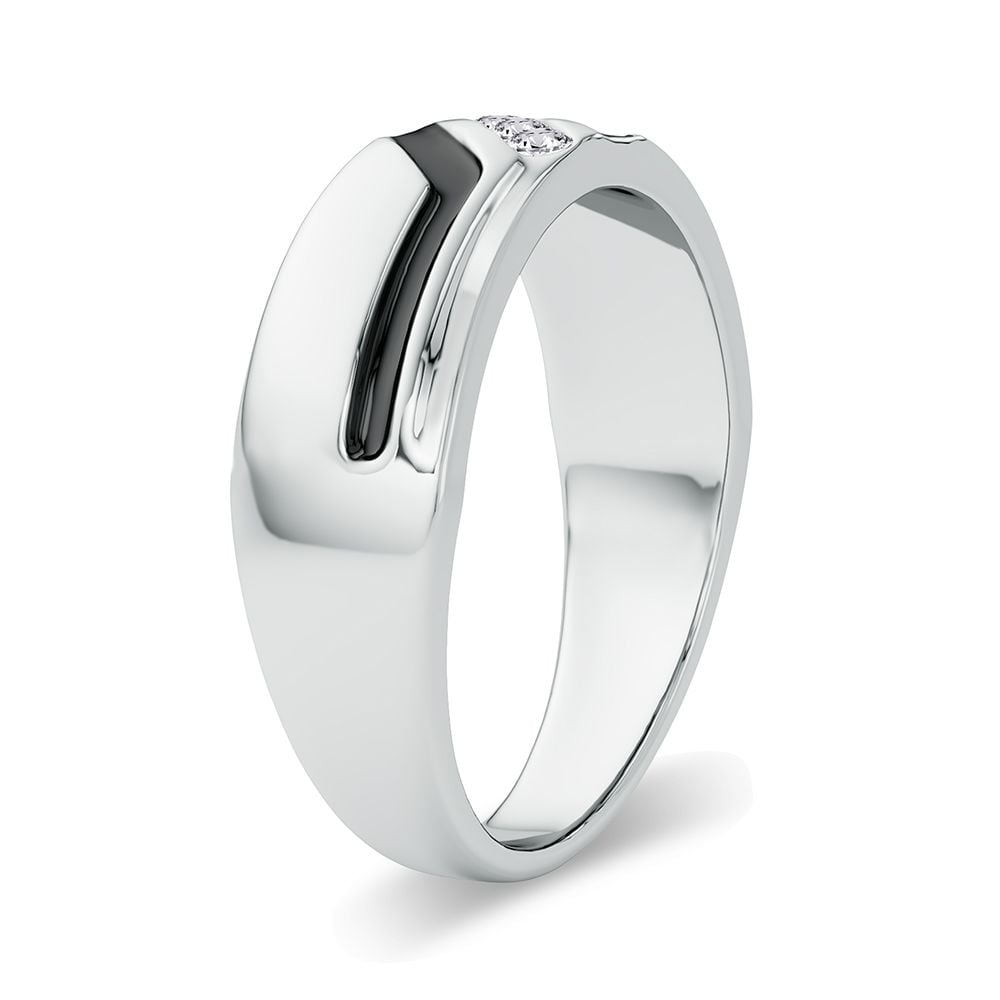 0.10 ct Men's Diamond Band in 14K Gold