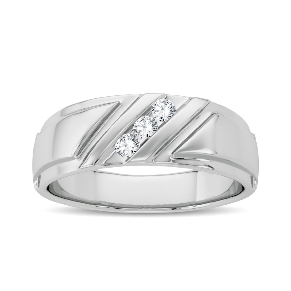 0.10 ct Men's Diamond Band in 14K Gold