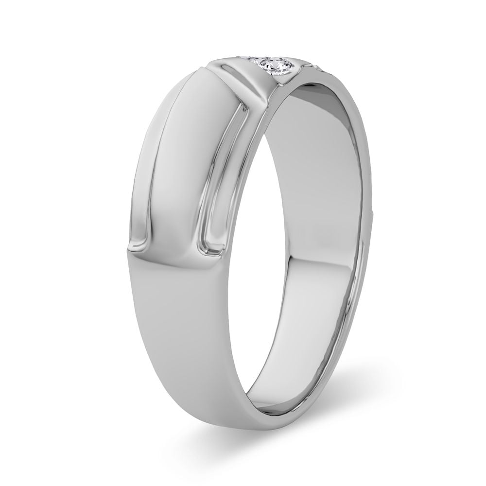 0.10 ct Men's Diamond Band in 14K Gold