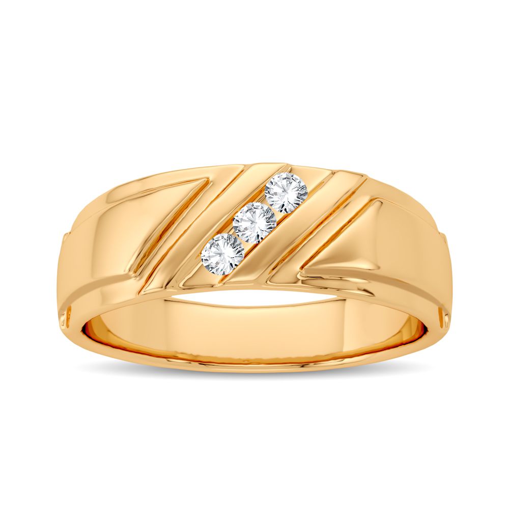 0.10 ct Men's Diamond Band in 14K Gold