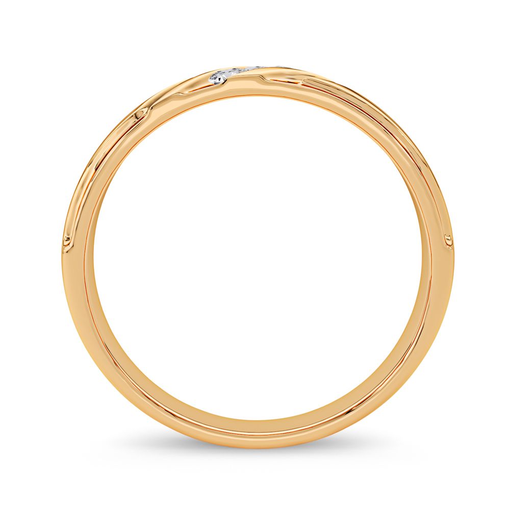 0.10 ct Men's Diamond Band in 14K Gold