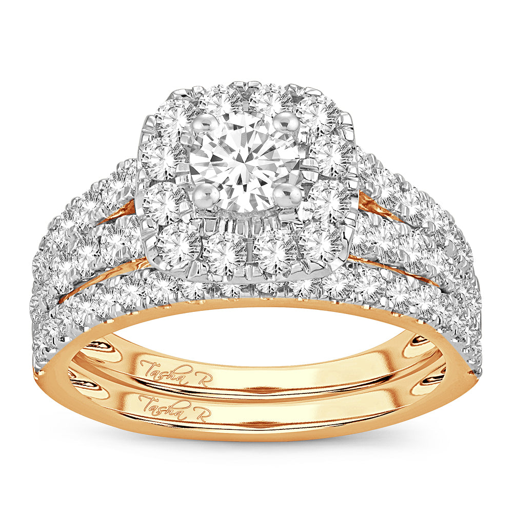 2.00 ct Diamond Bridal Ring in 14K Gold