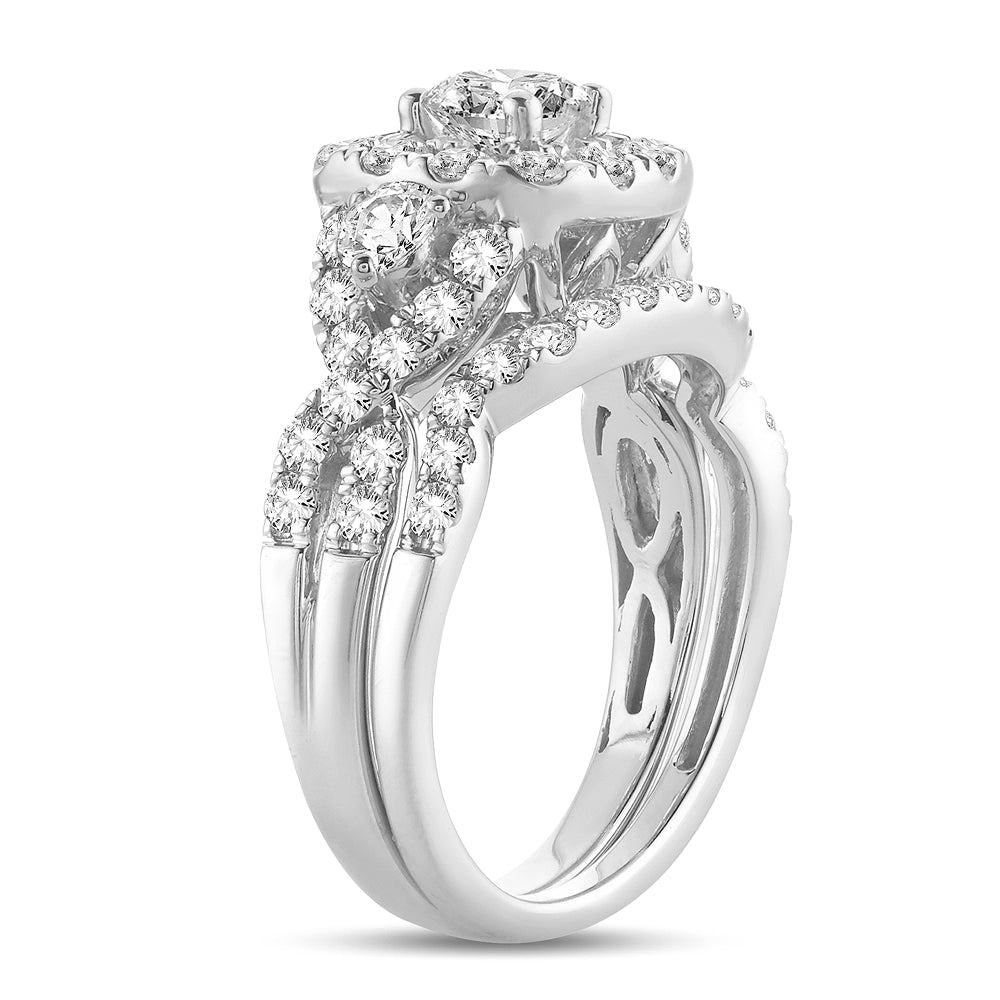 2.00 ct Diamond Bridal Ring in 14K Gold