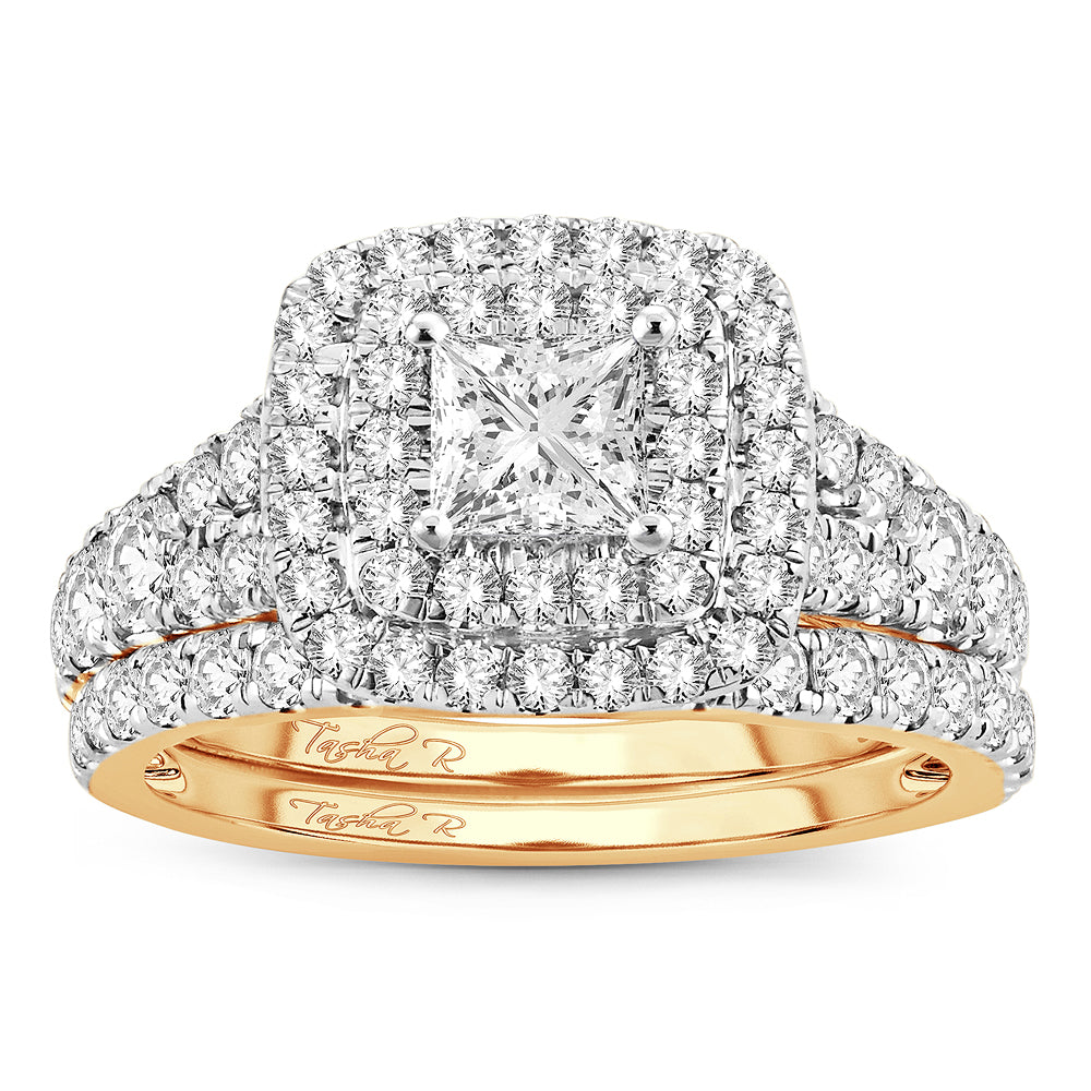 2.00 ct Diamond Bridal Ring in 14K Gold