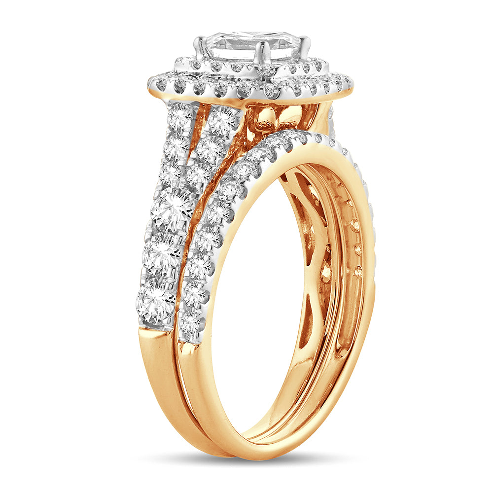 2.00 ct Diamond Bridal Ring in 14K Gold