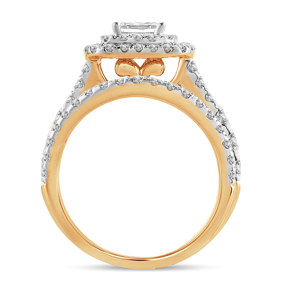 2.00 ct Diamond Bridal Ring in 14K Gold