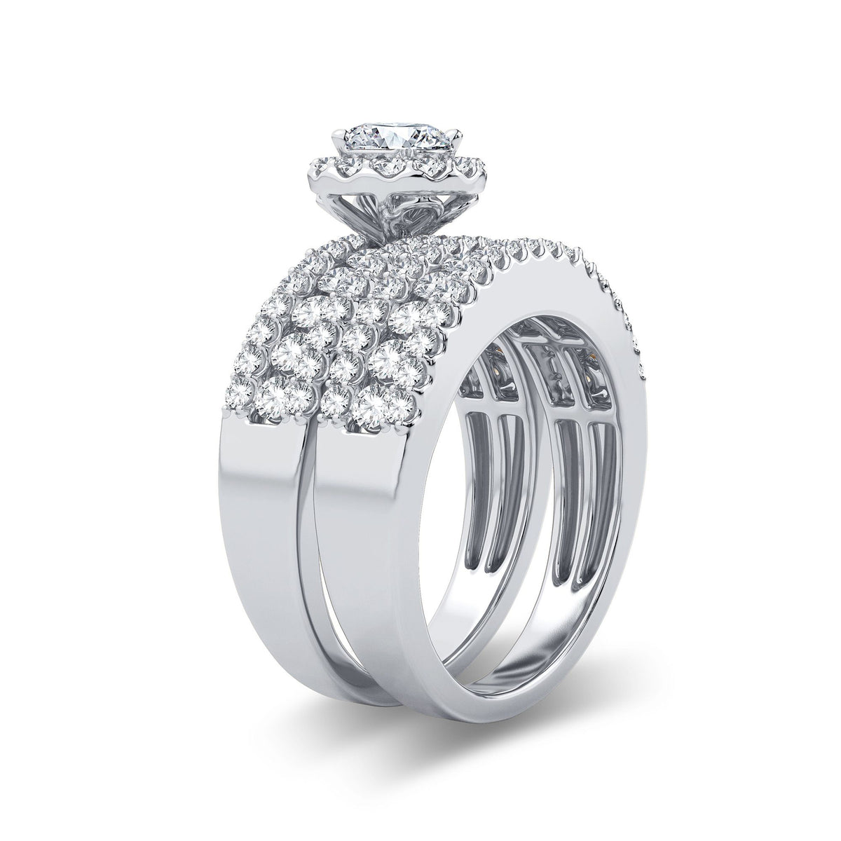 2.00 ct Diamond Bridal Ring in 14K Gold