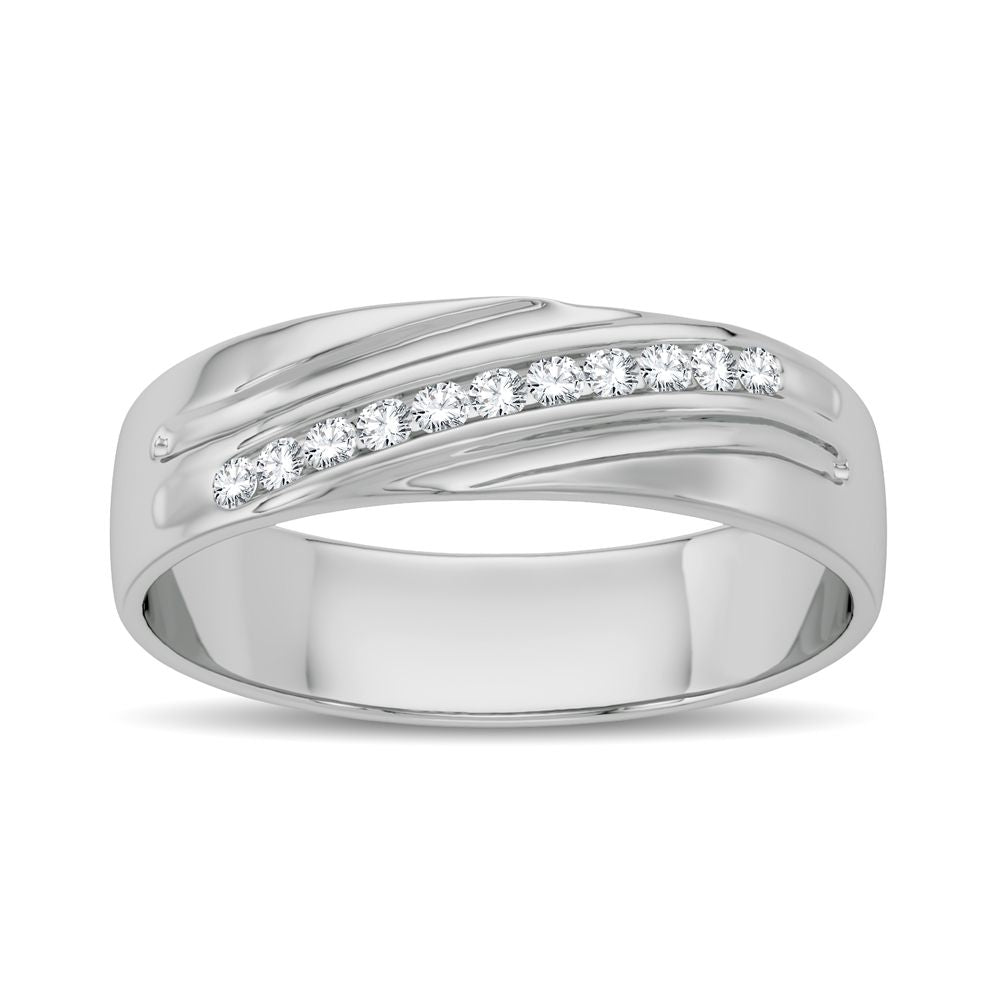 0.11 ct Men's Diamond Band in 14K Gold