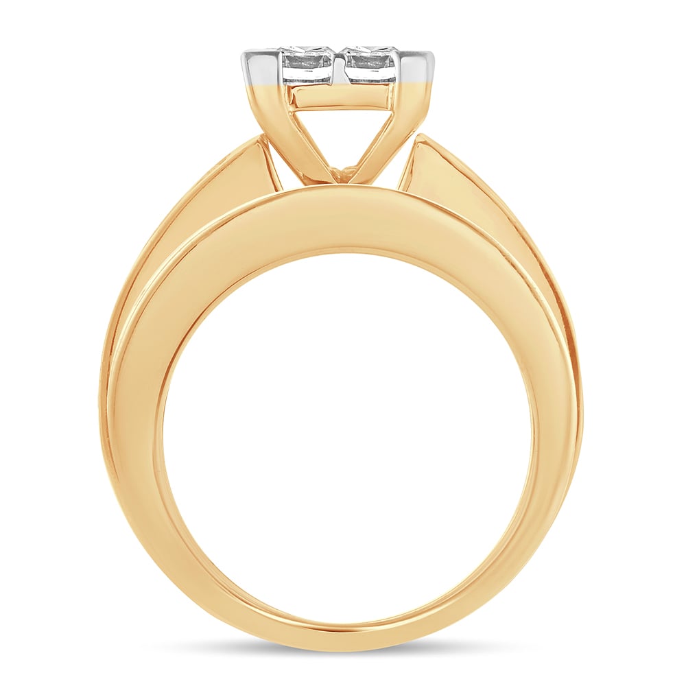 3.00 ct Diamond Bridal Ring in 14K Gold