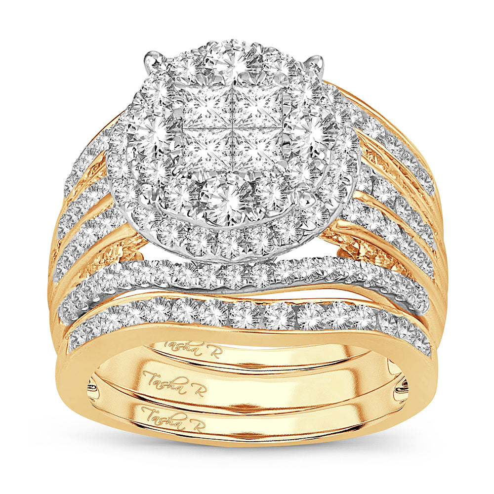 2.52 ct Diamond Bridal Ring in 14K Gold