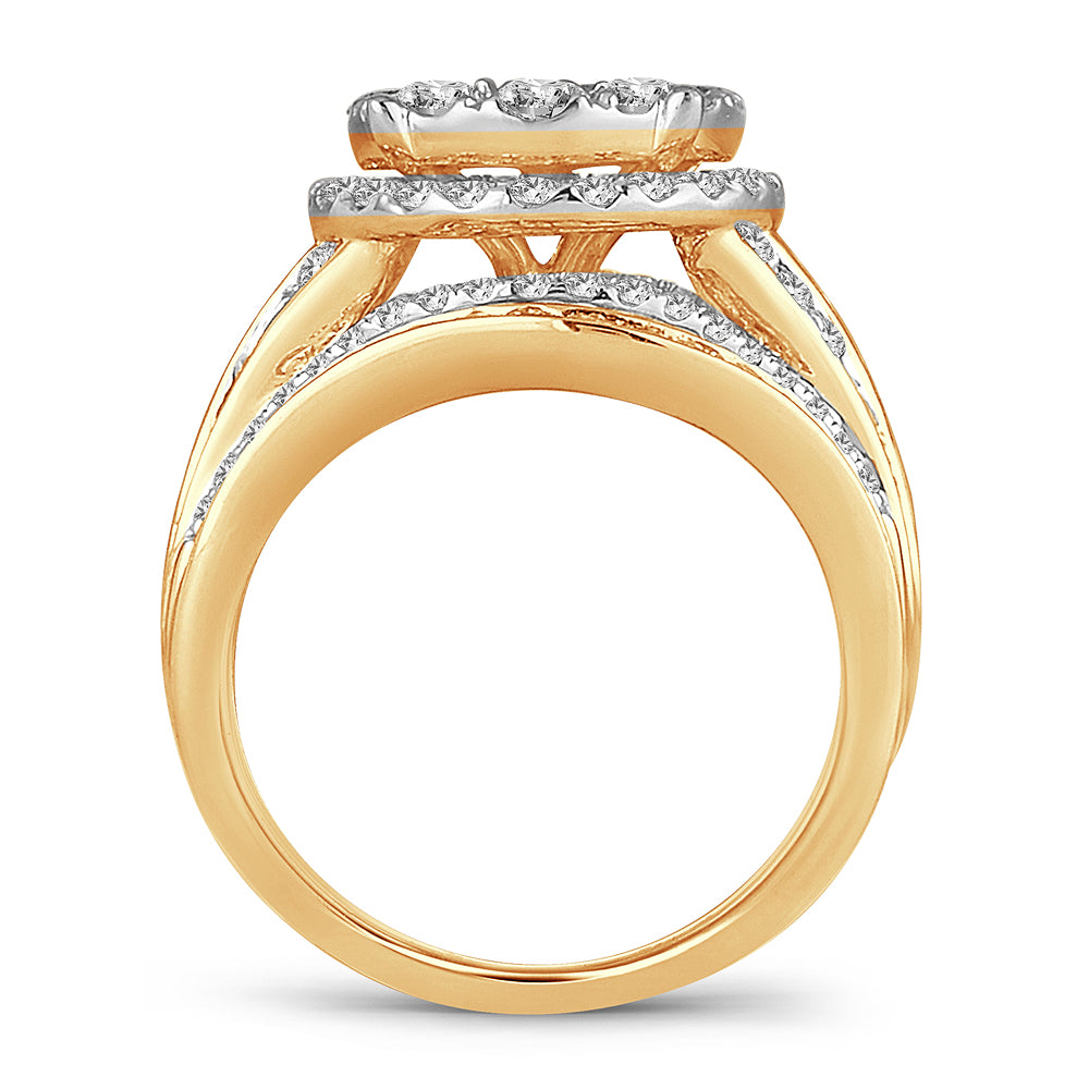 2.52 ct Diamond Bridal Ring in 14K Gold