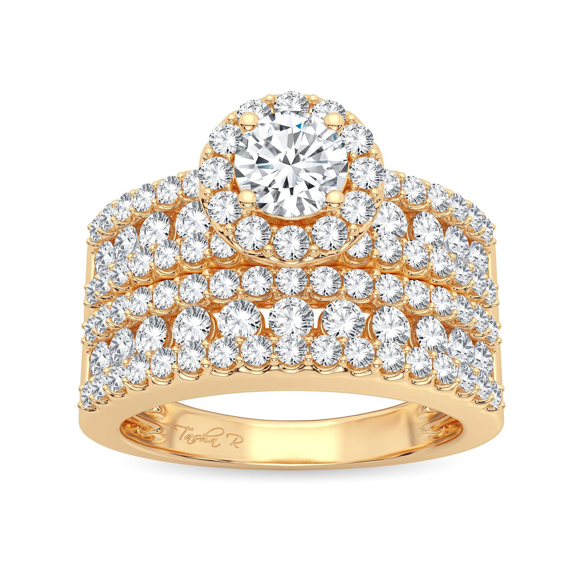 2.00 ct Diamond Bridal Ring in 14K Gold