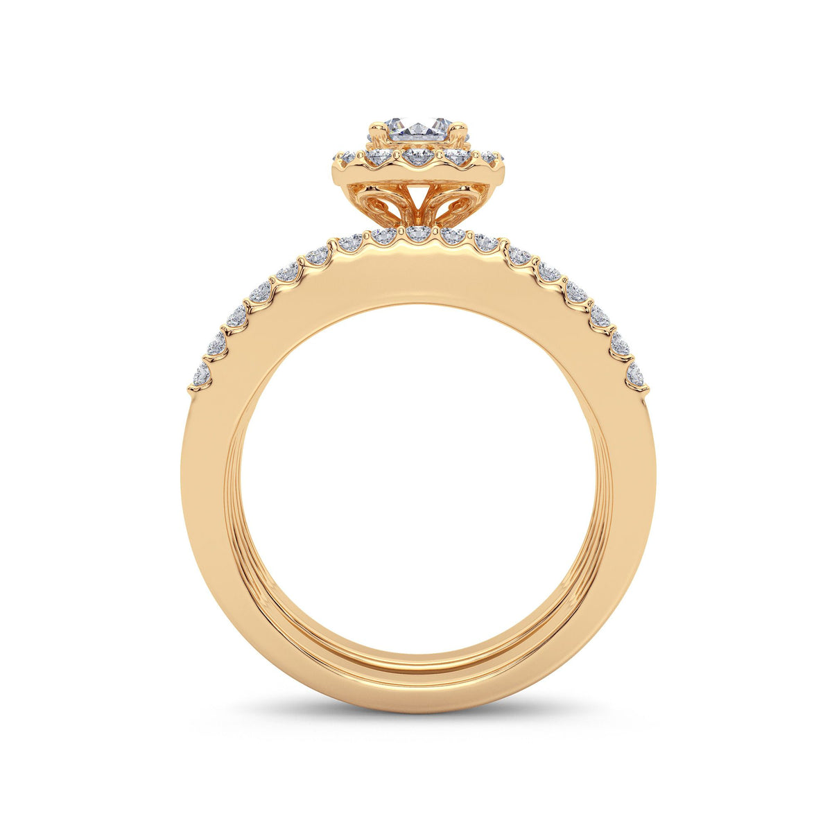 2.00 ct Diamond Bridal Ring in 14K Gold