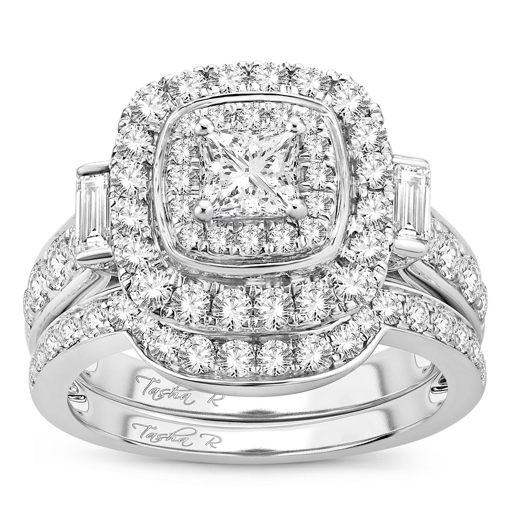 2.00 ct Diamond Bridal Ring in 14K Gold