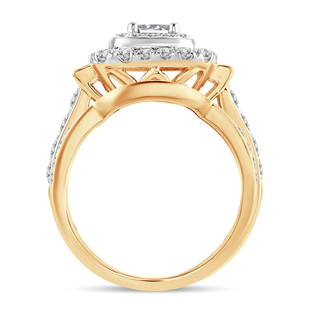 2.00 ct Diamond Bridal Ring in 14K Gold