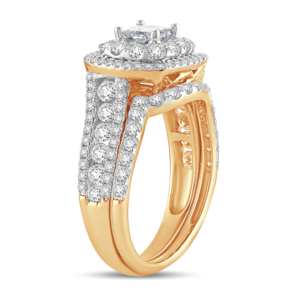2.00 ct Diamond Bridal Ring in 14K Gold
