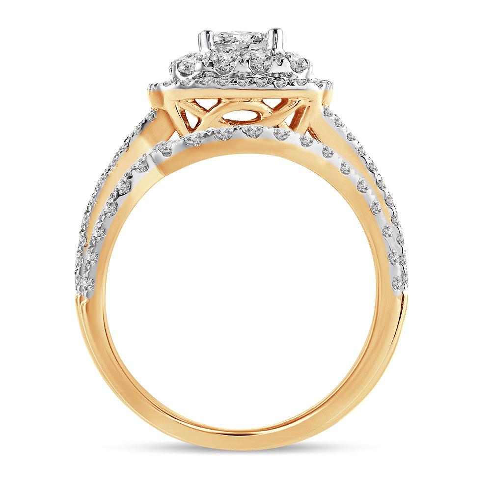 2.00 ct Diamond Bridal Ring in 14K Gold