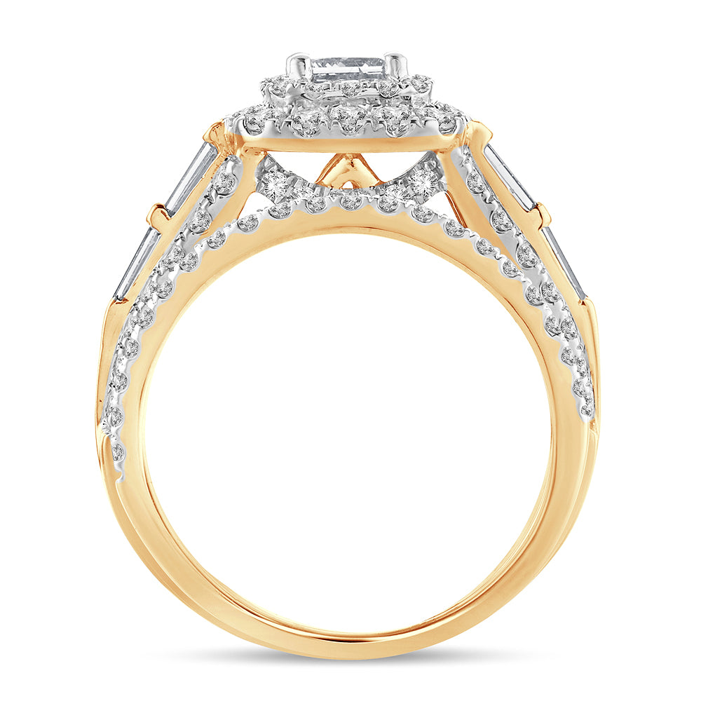 2.00 ct Diamond Bridal Ring in 14K Gold