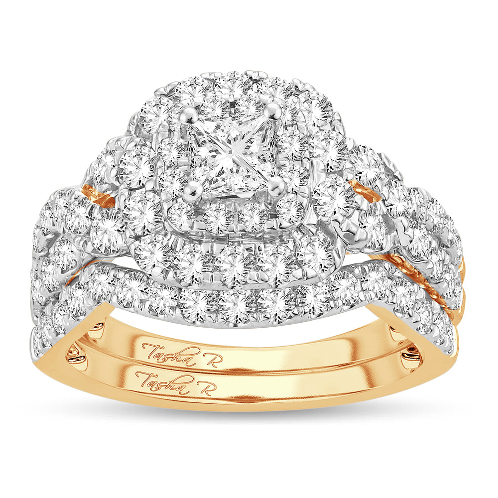 2.00 ct Diamond Bridal Ring in 14K Gold