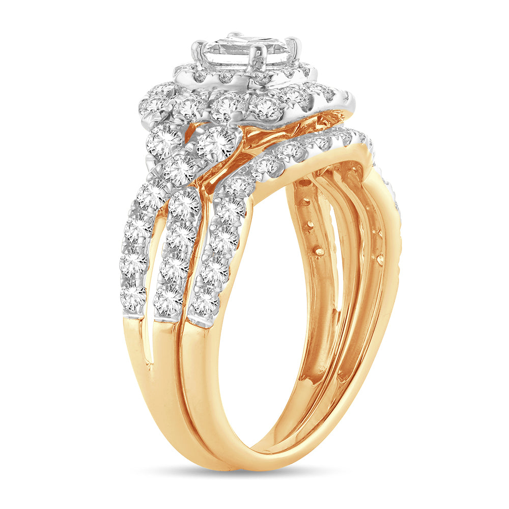 2.00 ct Diamond Bridal Ring in 14K Gold