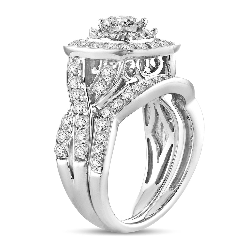 2.00 ct Diamond Bridal Ring in 14K Gold