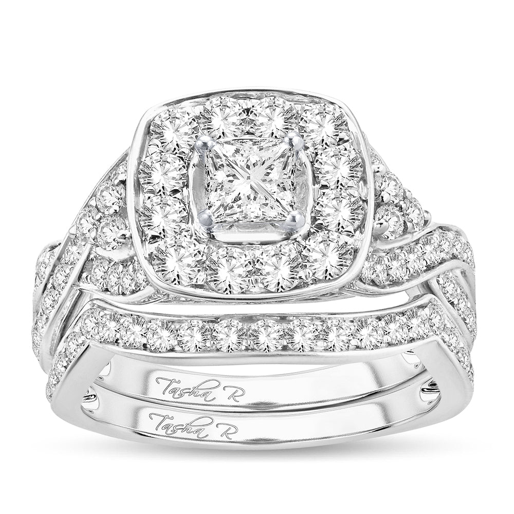 2.00 ct Diamond Bridal Ring in 14K Gold