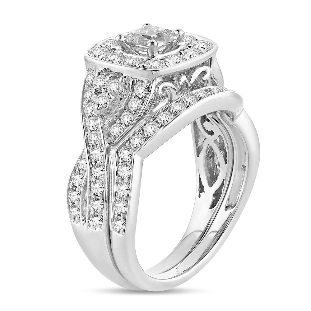 2.00 ct Diamond Bridal Ring in 14K Gold