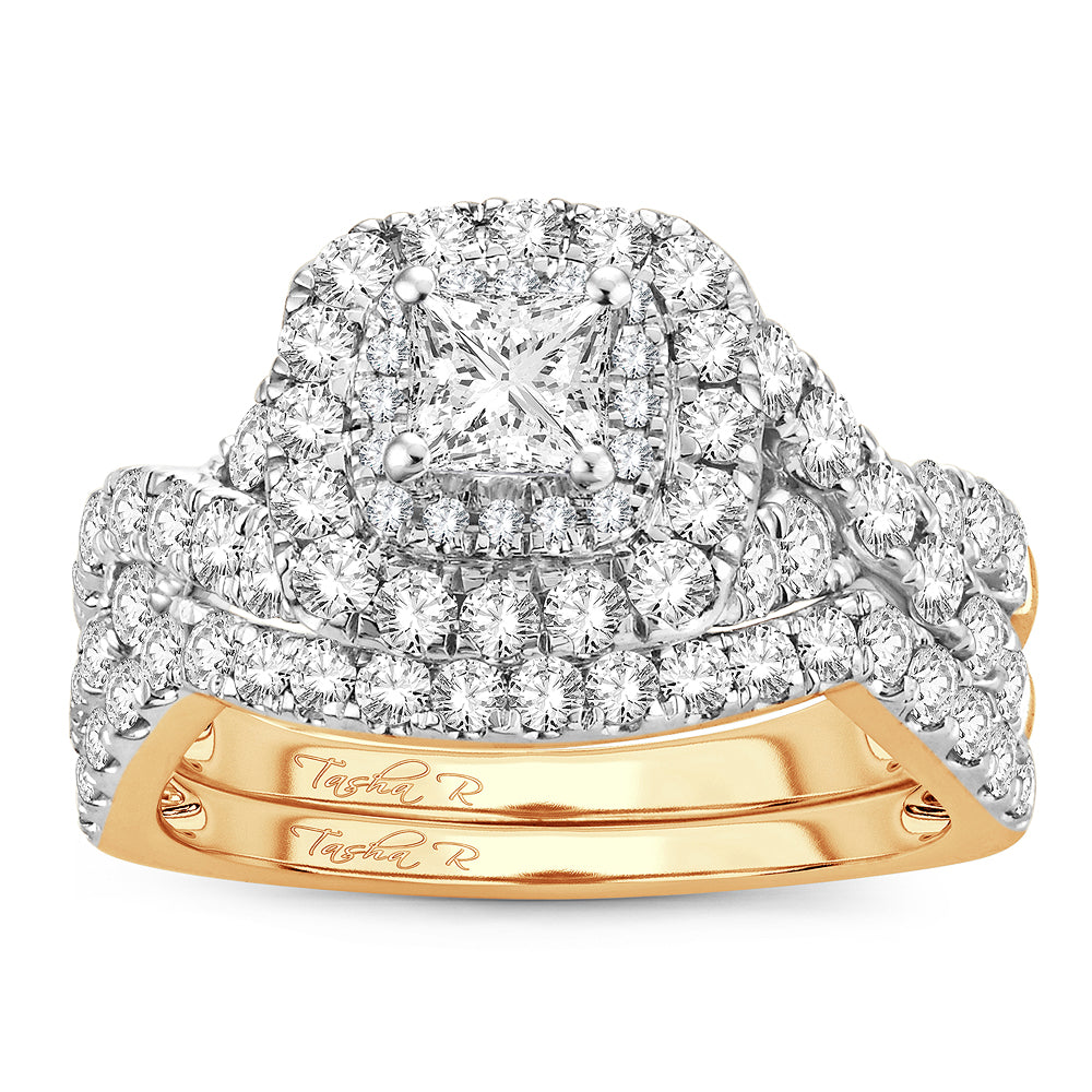 2.00 ct Diamond Bridal Ring in 14K Gold
