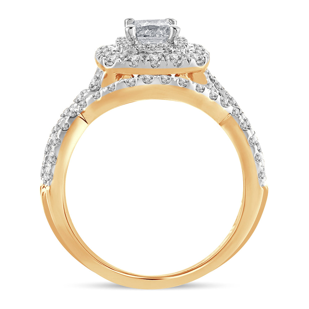 2.00 ct Diamond Bridal Ring in 14K Gold